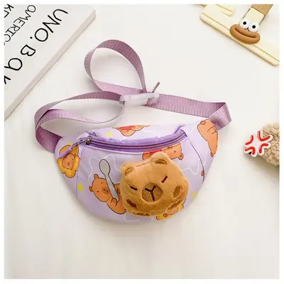 Image de Sac à bandoulière Capybara avec Peluche - Tendance & Grand Volume