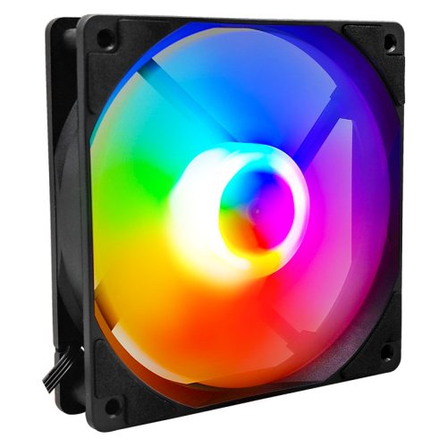 120 mm RGB-Computerlüfter mit Regenbogenbeleuchtung – Hochleistungs-Kühlventilator für Gaming-PCs und PCs mit optimierter Kühlung