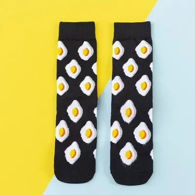 Image de Chaussettes Femmes Drôles & Mignonnes - Fruits, Desserts & Harajuku