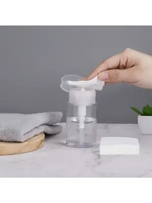 Image de Bouteille Pompe 100ml - Distributeur Transparent Rechargeable