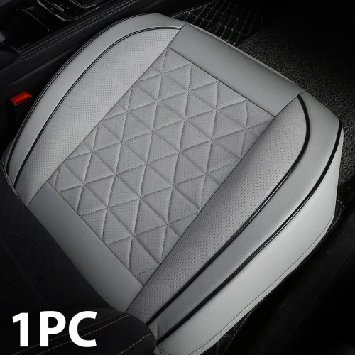 Imagen de Nueva funda delantera para asiento de coche, cojín para asiento de coche de cuero PU, Protector de a...