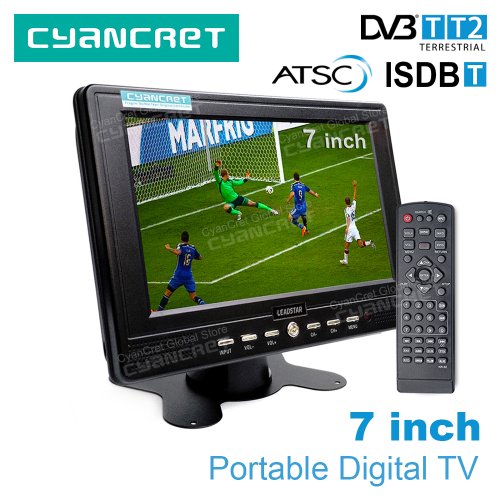 Image de TV Portable 7 Pouces DVB-T2 avec USB et TF