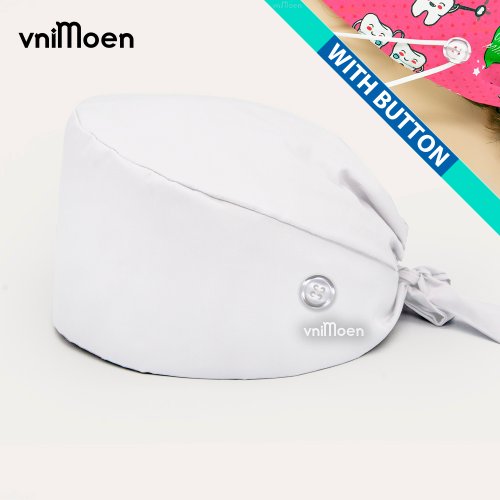 Image de Casquette de Travail Blanche Réglable pour Médecins & Soignants