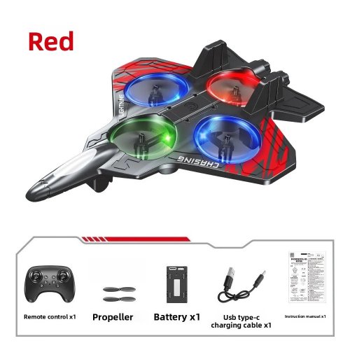 Imagen de Avión RC de Combate con Luces para Niños
