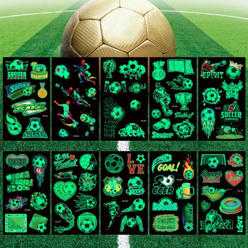 Image de Tatouages Lumineux Sportifs pour Enfants - Football & Basket
