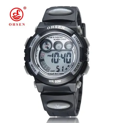 Image de Montre Sport Enfant Étanche - Rouge & Dessin Animé