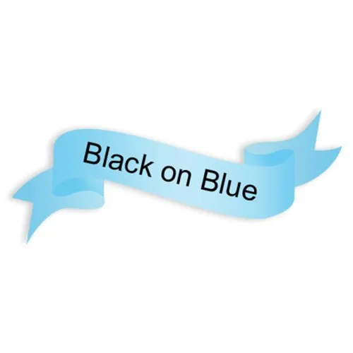 Schwarz auf himmel blau