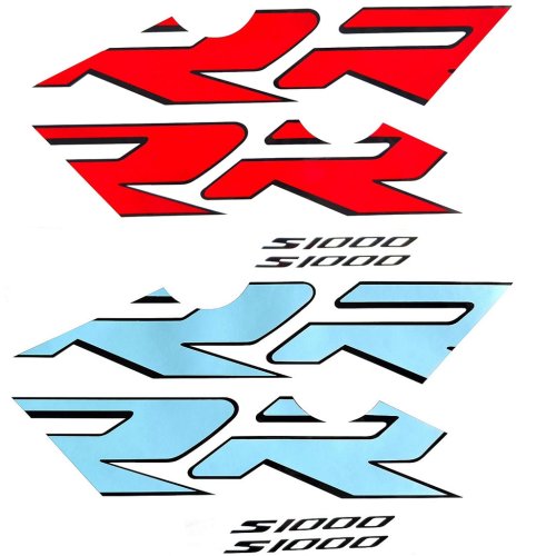 Immagine di Moto S1000 RR Sinistra Destra Grafica Vinile Carena Adesivo "RR" Decalcomanie Per BMW S1000RR HP4 2015 2016 2017 2018