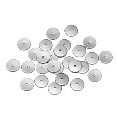 Image de Perles d'espacement en Acier Inoxydable - 50 pcs