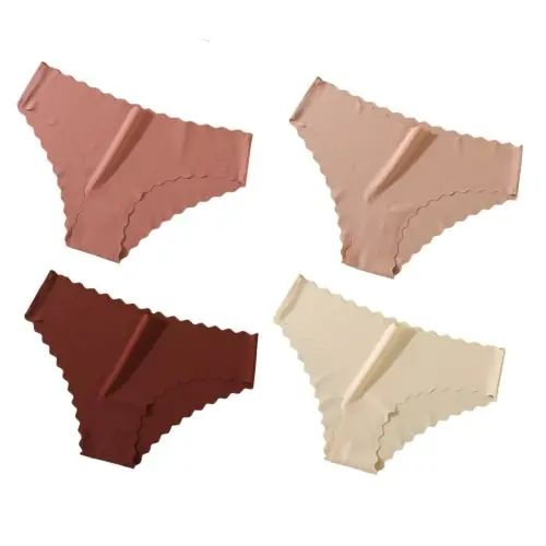 Image de Ensemble de 4 Culottes Classiques Femme - Soie Glacée & Sexy
