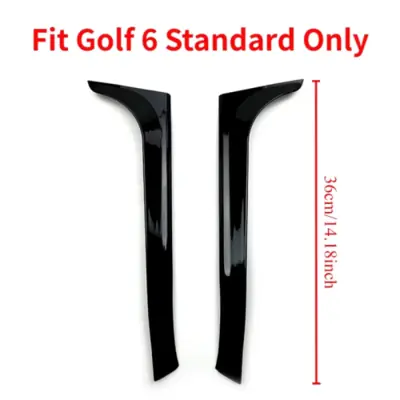 Image de Spoiler Canard Arrière pour VW Golf 6 MK6 GTI R - Noir Brillant