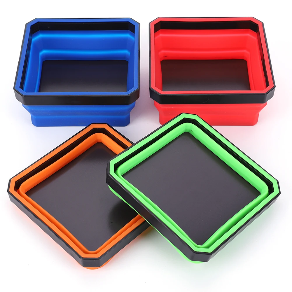 Image de Bol Magnétique Pliable en Silicone pour Outils
