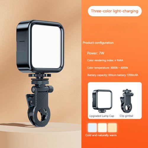 Image de Mini Lampe LED Tricolore pour Selfie & Vidéo