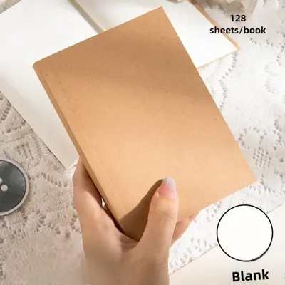 Image de Cahier Poche Épais - Papier Kraft & Ligne Liberty