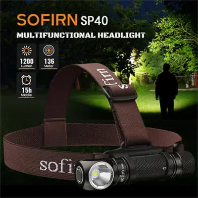 Image de Lampe Frontale SOFIRN SP40 - 1200LM Rechargeable