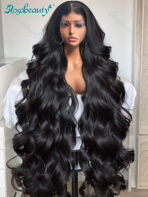 Bild von Natürliche Echthaar-Perücke mit Spitzenfront – Wasserwelle & Body Wave