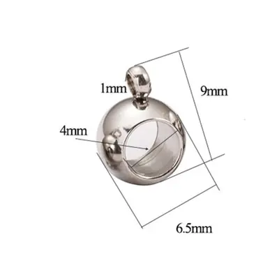 Image de Perles d'Espacement en Acier Inoxydable - Bijoux DIY