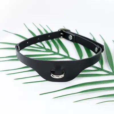 Image de Collier Ceinture Punk Gothique en Cuir PU