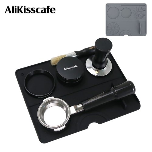 Immagine di Tappetino antimanomissione per caffè Stazione distributore Portafiltro Tappetino in silicone Macchina per caffè espresso Accessori per bar Utensili da caffè Angolo Barista Strumenti