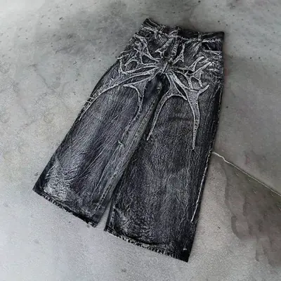 Image de Jeans Y2K Gothique Baggy - Style Streetwear Unisexe