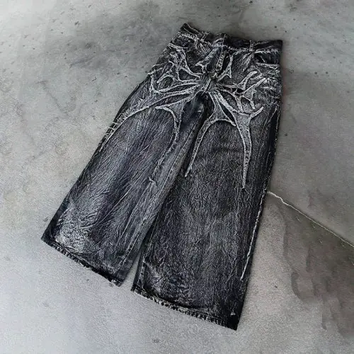 Image de Jeans Y2K Gothique Baggy - Style Streetwear Unisexe