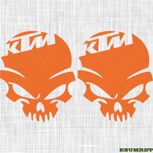 Zdjęcie Naklejka na zbiornik motocykla Ktm