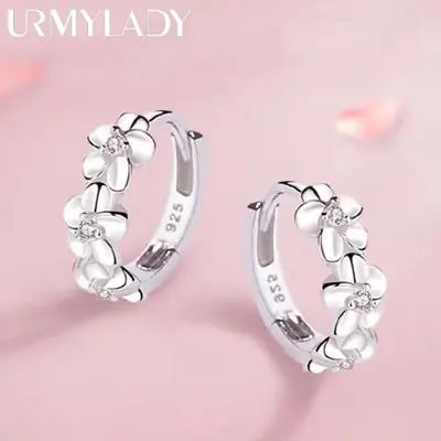 Image de Boucles d'oreilles en argent 925 - Élégantes & Brillantes
