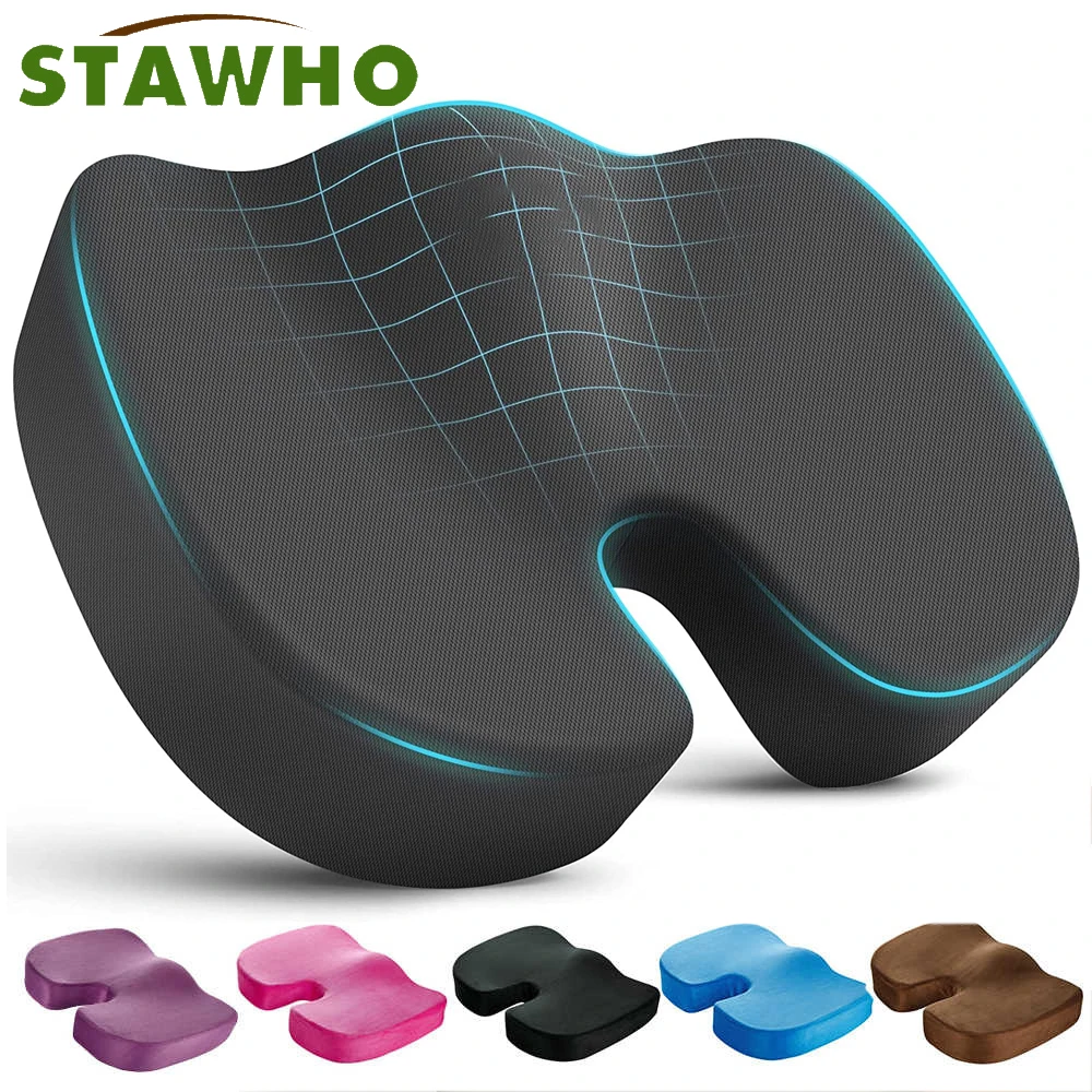 Image de Coussin Coccyx en Mousse à Mémoire de Forme - Soulagement Douleur
