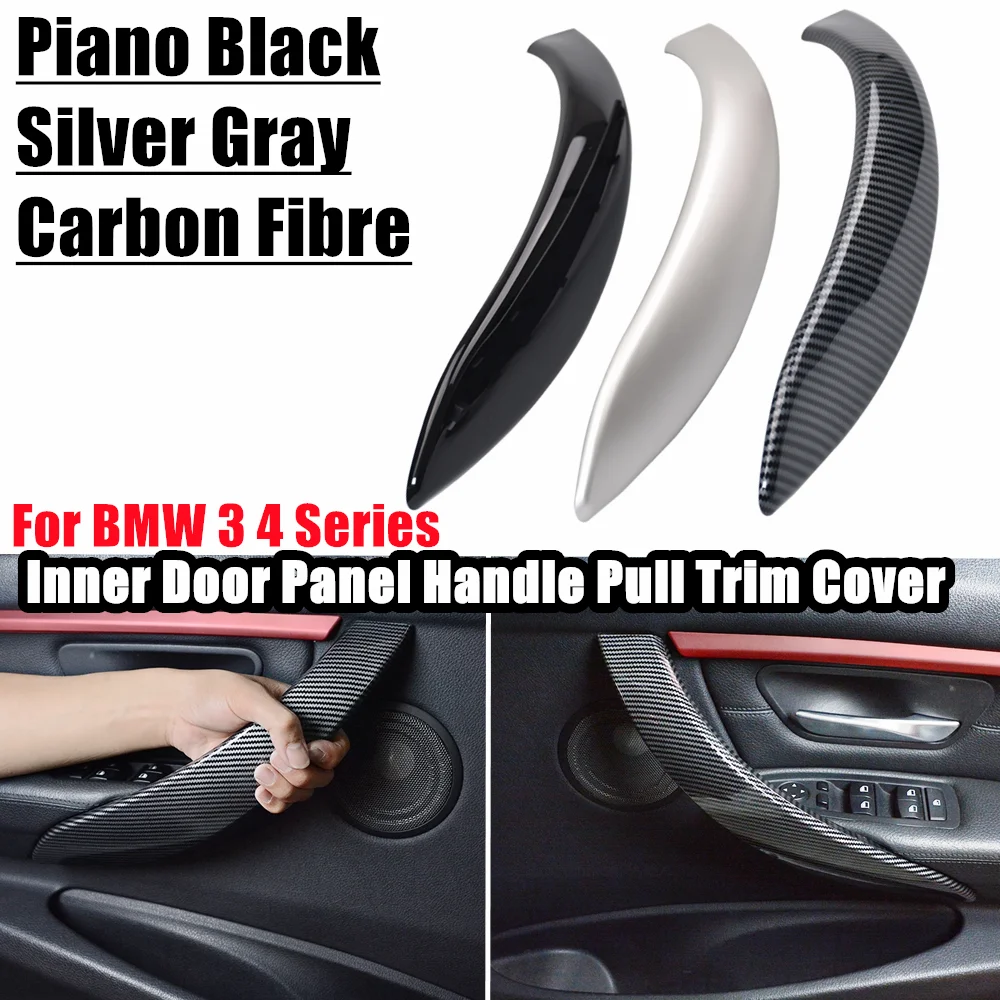 Zdjęcie 4 SZTUK do BMW serii 3 F30 F80 F31 F32 F33 F34 F35 F36 2013-18 Wewnętrzny panel klamki drzwi z osłoną Akcesoria samochodowe