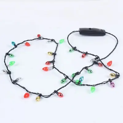 Image de Collier LED de Noël - 8 Lumières Clignotantes