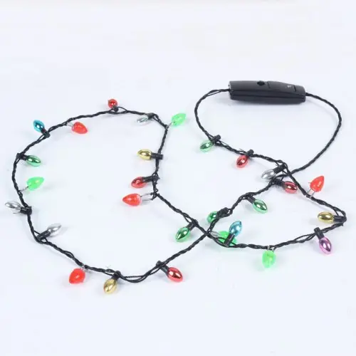Image de Collier LED de Noël - 8 Lumières Clignotantes