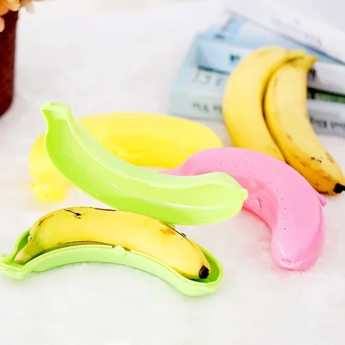 Immagine di Scatola Portaoggetti per Banane da Viaggio All'Aperto – Custodia Protettiva Carina e Pratica per Frutta, Contenitore per Pranzo in Esterno