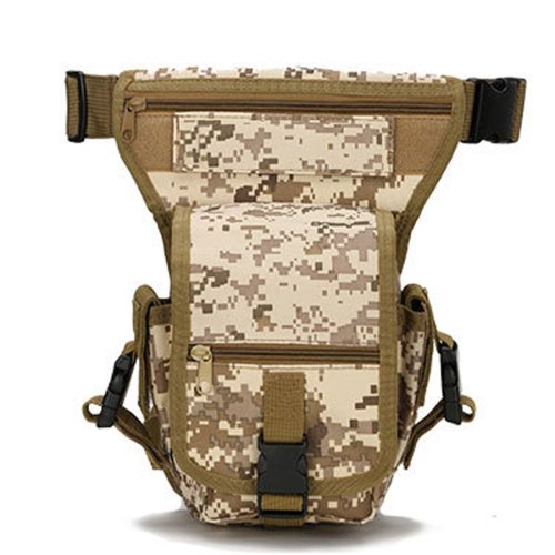 Image of Outdoor Multifunctional Leg Bag – Waterproof Camouflage Cycling & Military-Style Training Waist Bag with Multiple Pockets for Men and Women