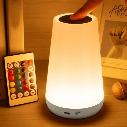 Image de Veilleuse RGB avec Télécommande - Lumière de Nuit Changeante