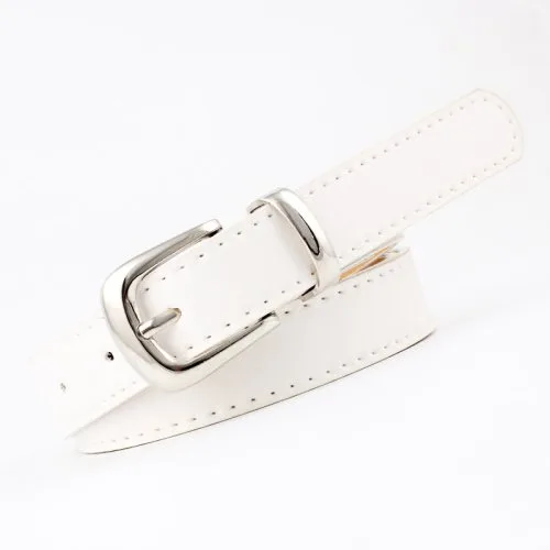 White silver buckle