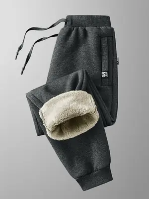 Image de Pantalons de Survêtement Hiver Homme - Épais, Chaud, Grande Taille