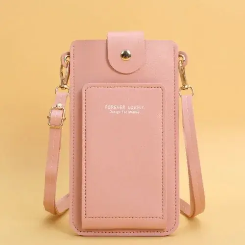 Image de Portefeuille en cuir souple pour femme - Sac à main tactile