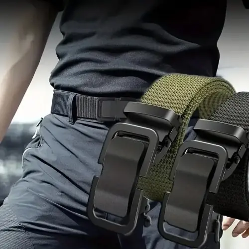 Image de Ceinture Tactique Homme - Nylon Robuste & Boucle Automatique