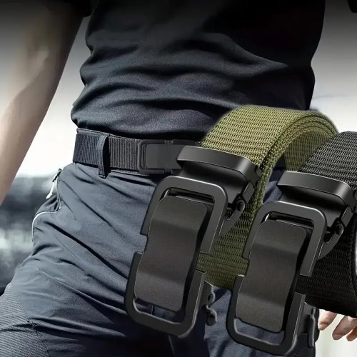 Image de Ceinture Tactique Homme - Nylon Robuste & Boucle Automatique