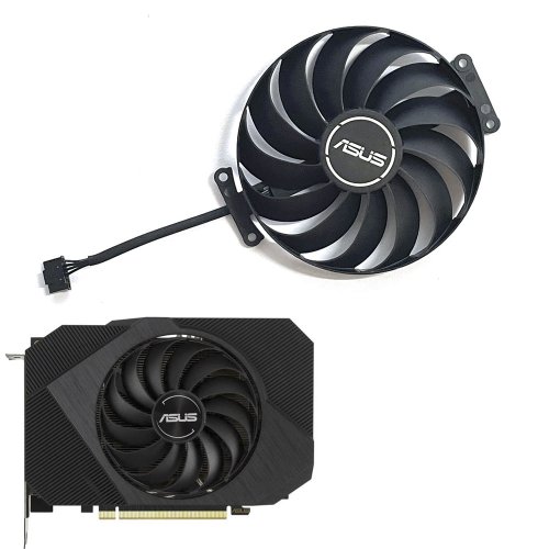 Image of Premium Replacement Cooling Fans for ASUS Phoenix RTX 3060 12GB and RTX 3050 8GB Graphics Cards – High-Performance Fan Upgrade Kit