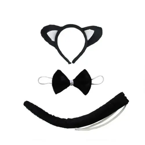 Noir chat 3pcs