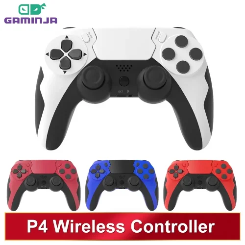 Immagine di Controller Wireless Bluetooth per PS4, PS3 e PC con Doppia Vibrazione, Joypad 6-Axis, Touchpad e Microfono Integrato