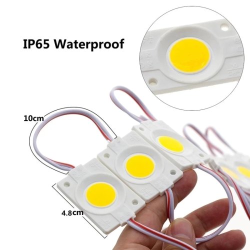 Image of 12V COB LED Module Light – Waterproof IP65 Backlight for Signs, Shop Banners & Advertising Displays – White, Red, Green, Blue, Yellow, Pink – 10-Pack