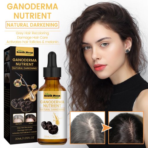 Image of Black Ganoderma Lucidum Hair Liquid Clean Scalp Dirt Prevent Hair Loss Strengthen Hair Roots Nourish Hair Follicles Care Essence