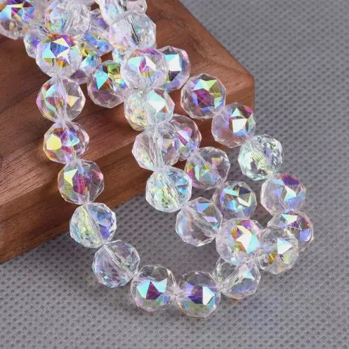 Image de Perles de Verre Colorées 10mm - Création de Bijoux