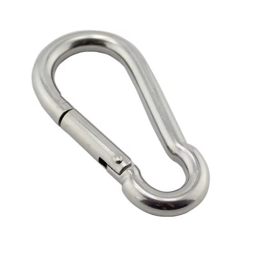Image of Heavy-Duty Marine Grade Stainless Steel Carabiner Hook – Available in 50mm, 60mm, 70mm, and 80mm Lengths for Outdoor, Industrial, and Marine Use