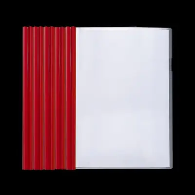 Image de Dossier Transparent A4 + Pince à Tige - Lot de 10