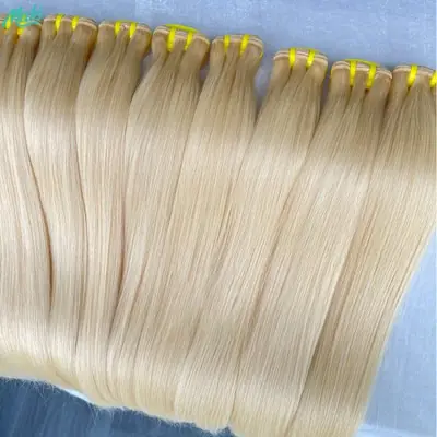 Image de Extensions de Cheveux Blondes Vierges - 100% Naturelles & Douces