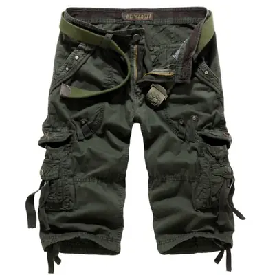 Image de Cargo Shorts Hommes Militaire Multi-Poches