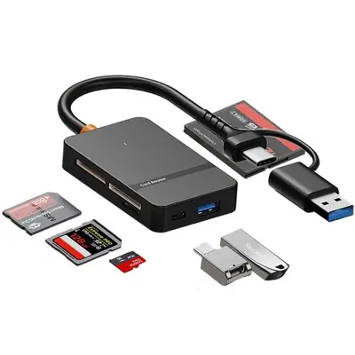 Image de Lecteur de Carte 8 en 1 USB-C 3.0